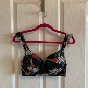 ASOS 34DDD Black Swimsuit Top